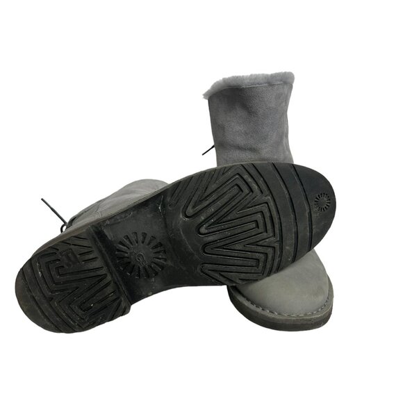 Ugg Suede Back-Lace Naiyah Women's Boots Grey - Size 7 - Picture 4 of 6